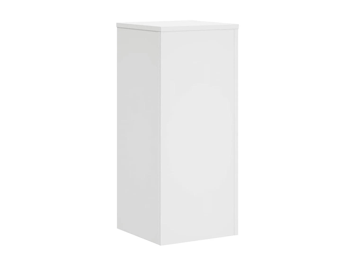 Plantenstandaards 2 stuks wit 30x30x70 cm bewerkt hout