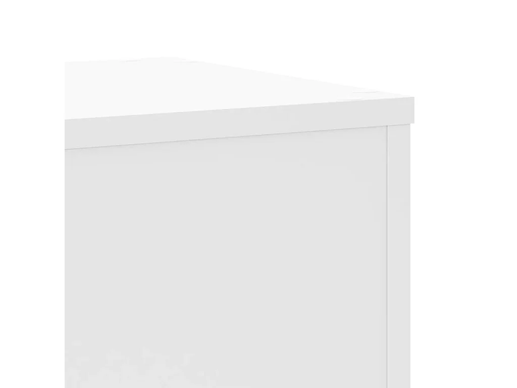 Plantenstandaards 2 stuks wit 30x30x70 cm bewerkt hout