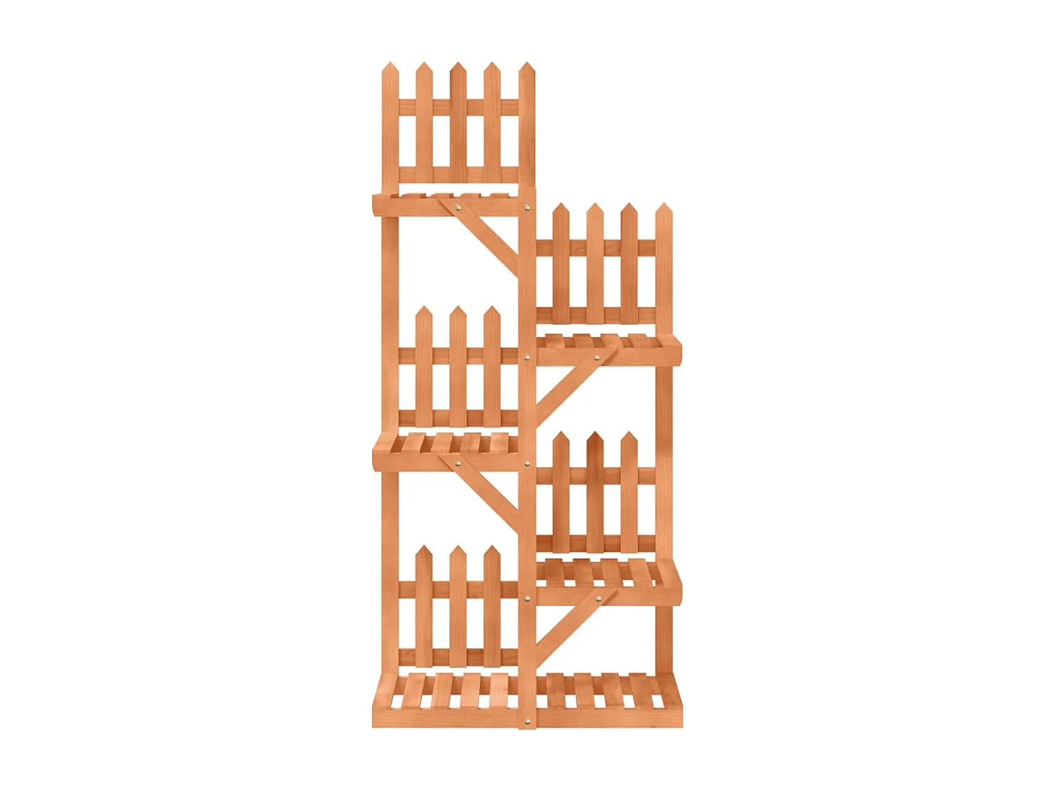 Bloemenstandaard 60x25x130 cm massief dennenhout