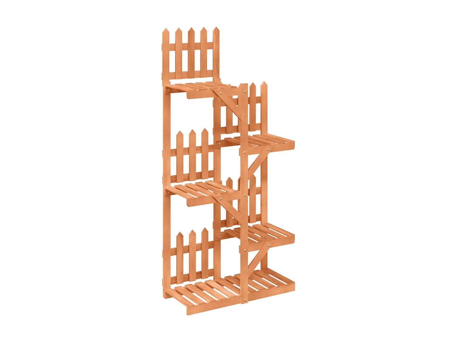 Bloemenstandaard 60x25x130 cm massief dennenhout