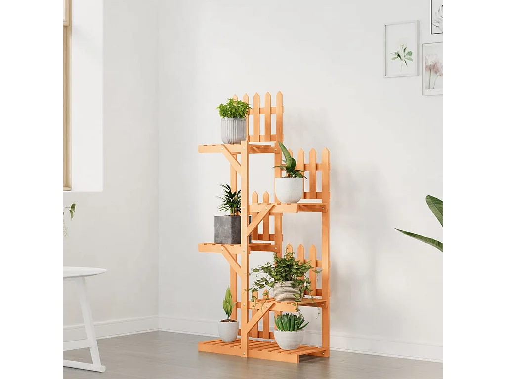 Support à fleurs 60x25x130 cm bois massif de sapin