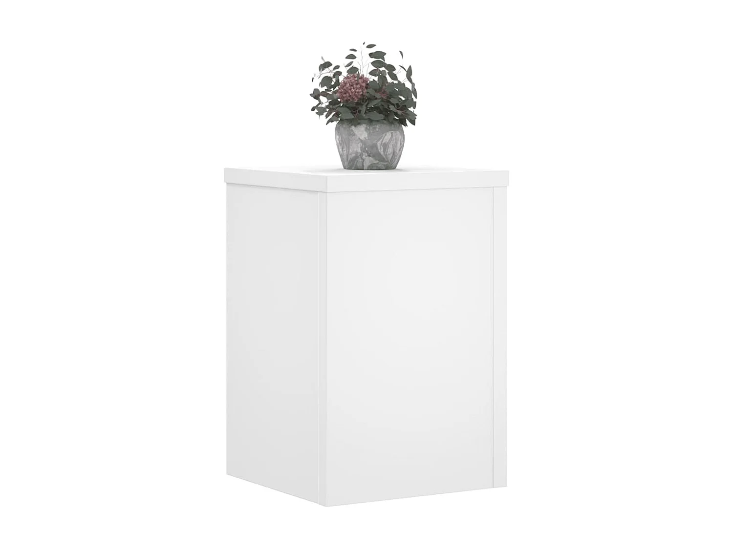Supports pour plantes 2 pcs blanc 25x25x35 cm bois d'ingénierie