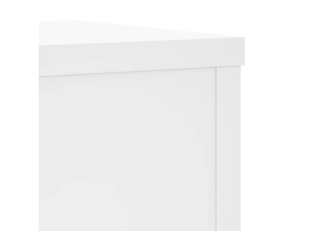 Supports pour plantes 2 pcs blanc 25x25x35 cm bois d'ingénierie