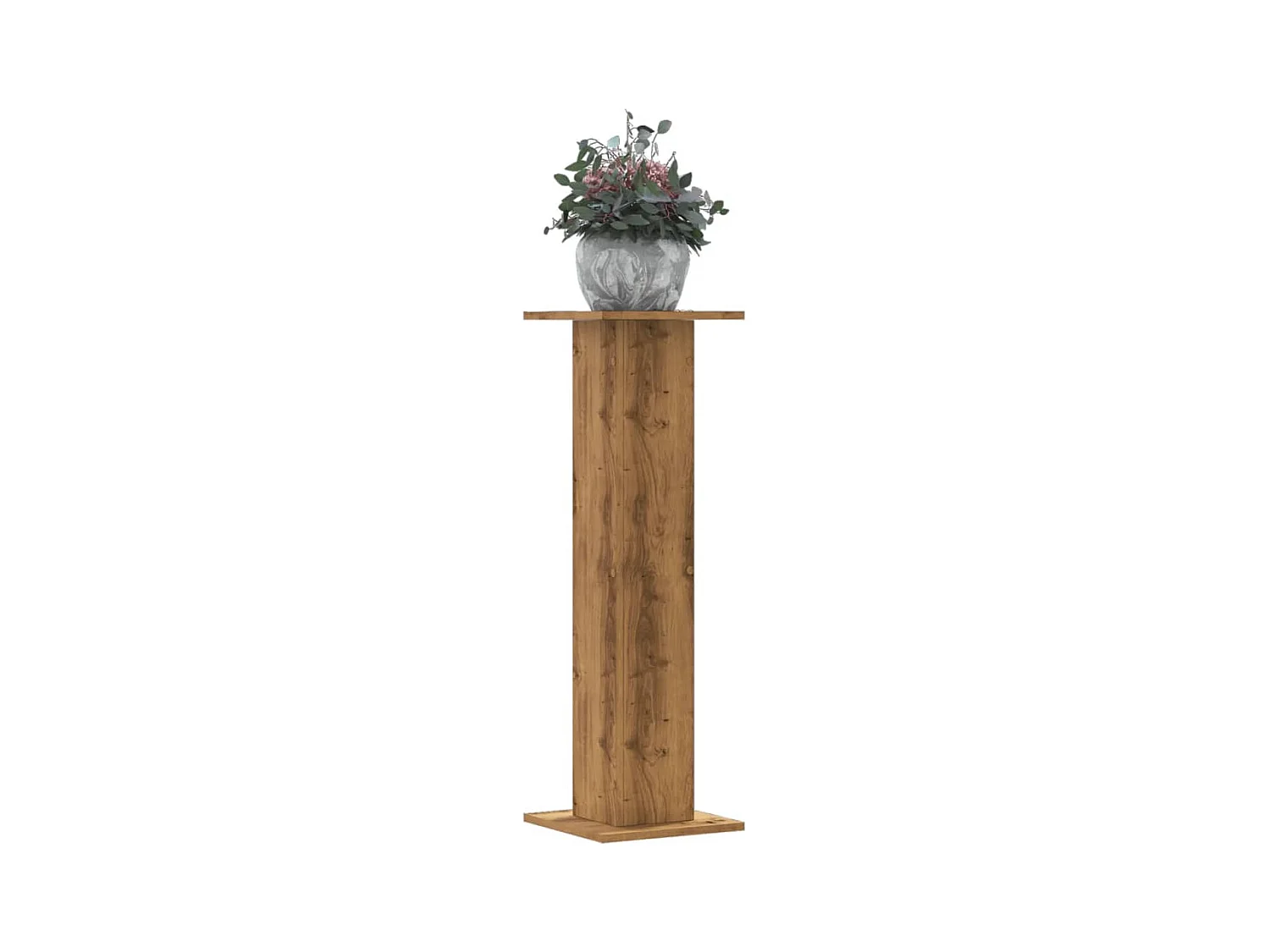 Supports pour plantes 2 pcs chêne artisanal bois d'ingénierie