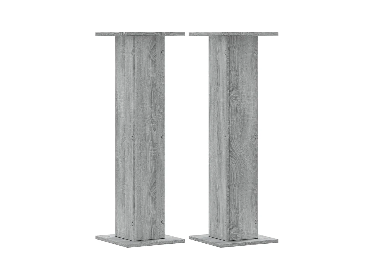 2-delige plantenstandaard, Sonoma grijs bewerkt hout