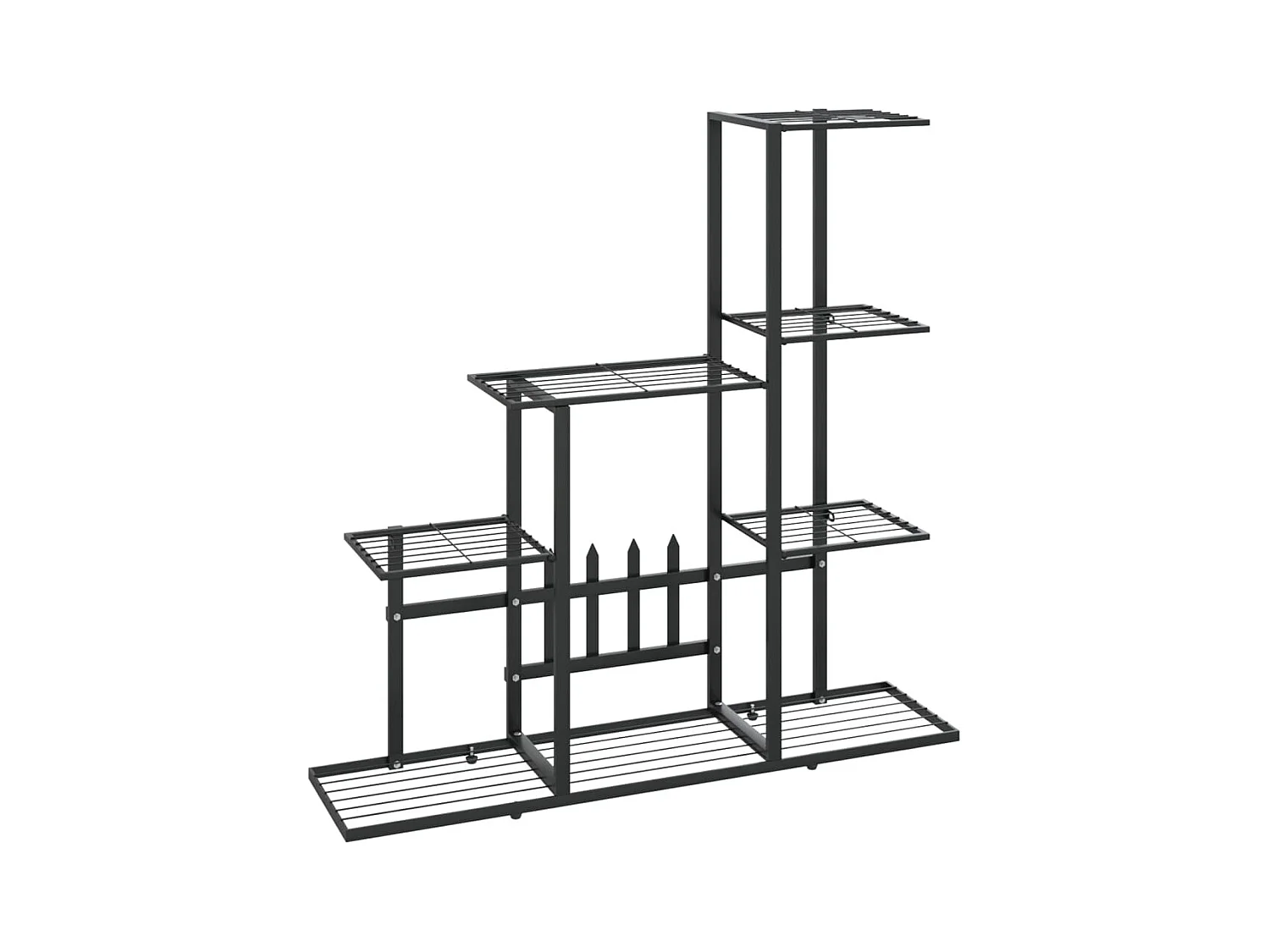 Soporte para plantas 94,5x25x88 cm Metal negro