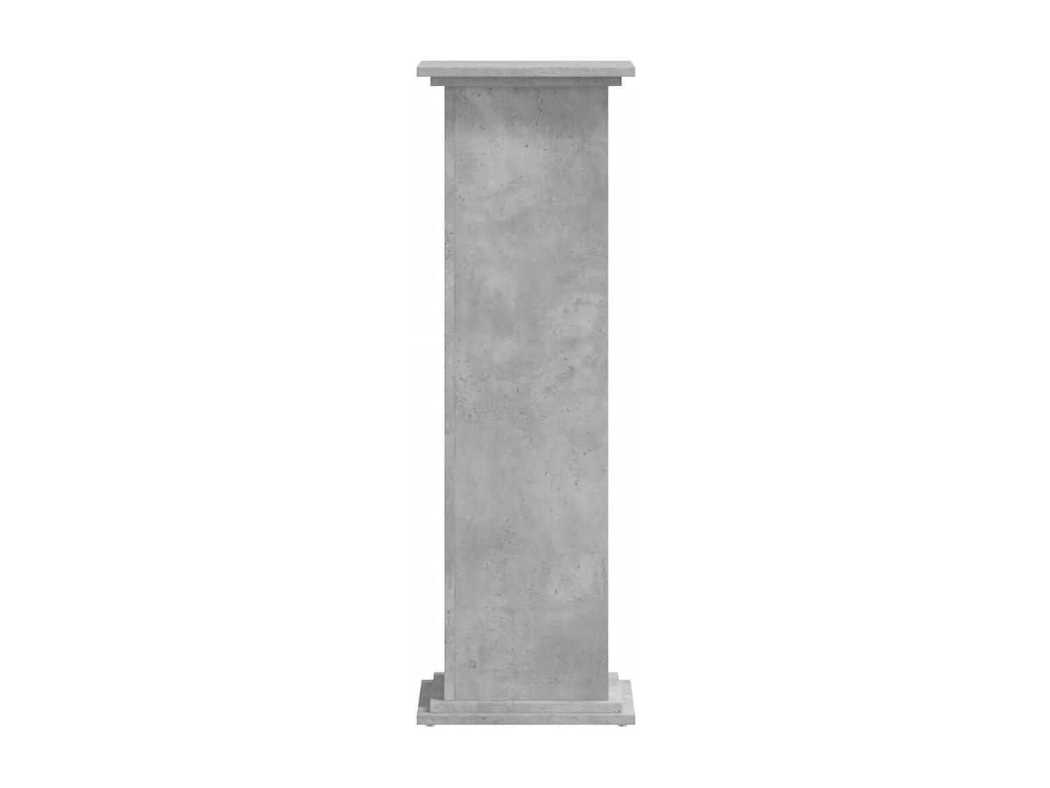Support pour plantes gris béton 33x33x100 cm bois d'ingénierie