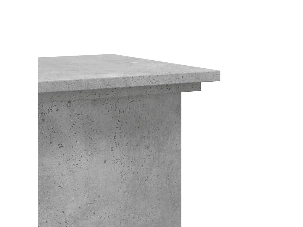 Support pour plantes gris béton 33x33x100 cm bois d'ingénierie