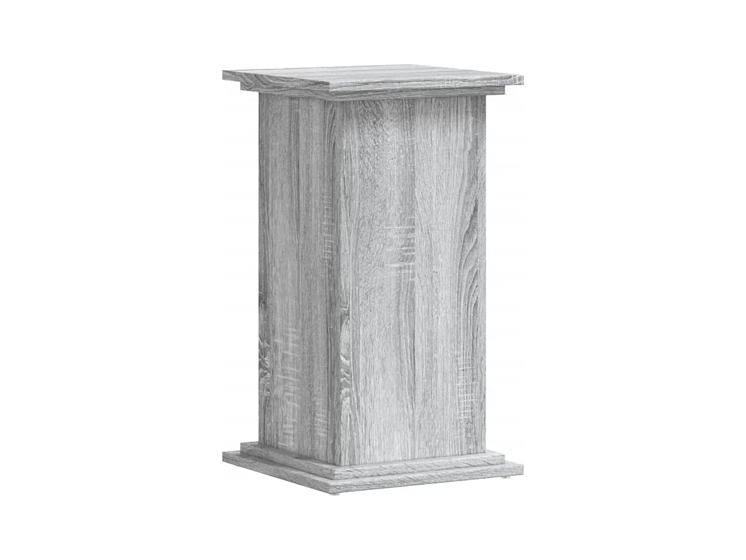 Support pour plantes sonoma gris 33x33x60 cm bois d'ingénierie