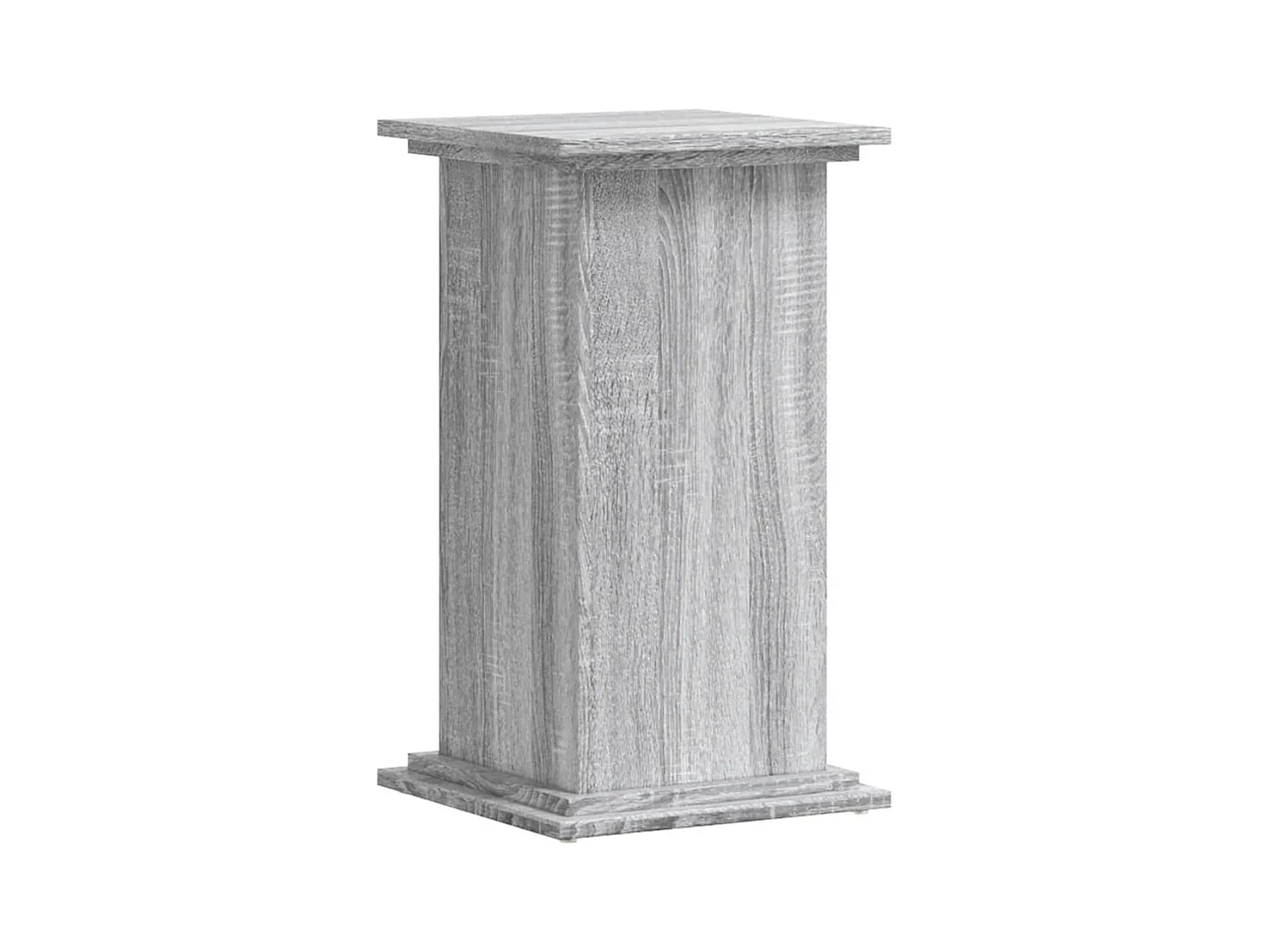 Support pour plantes sonoma gris 33x33x60 cm bois d'ingénierie