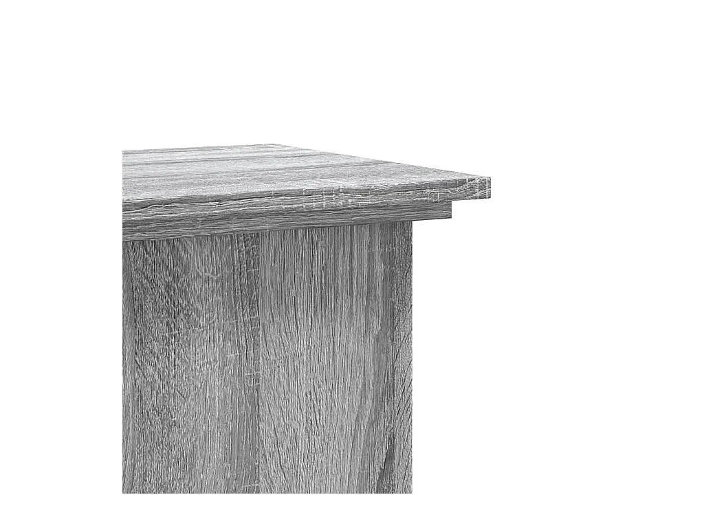 Support pour plantes sonoma gris 33x33x60 cm bois d'ingénierie