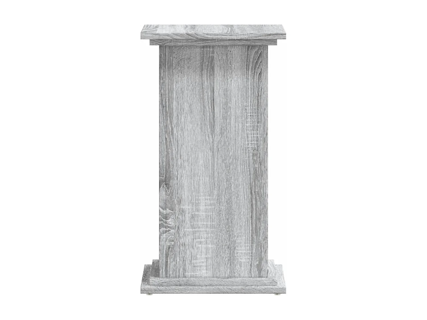Support pour plantes sonoma gris 33x33x60 cm bois d'ingénierie