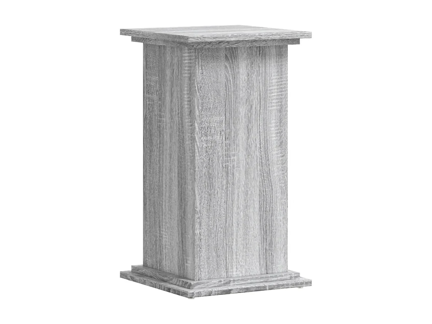 Support pour plantes sonoma gris 33x33x60 cm bois d'ingénierie