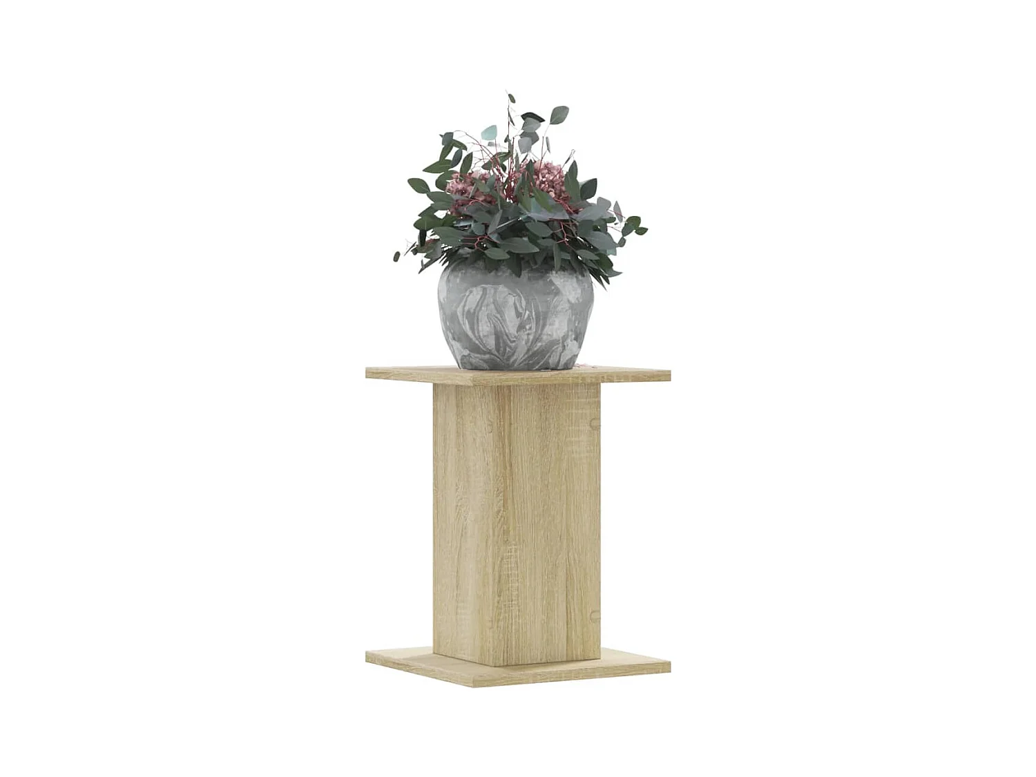 Supports pour plantes 2 pcs chêne sonoma bois d'ingénierie
