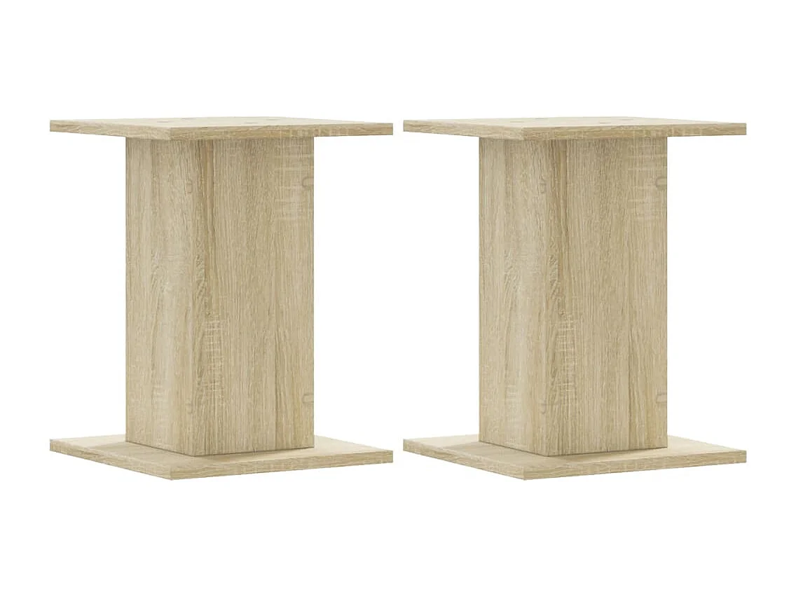 Supports pour plantes 2 pcs chêne sonoma bois d'ingénierie