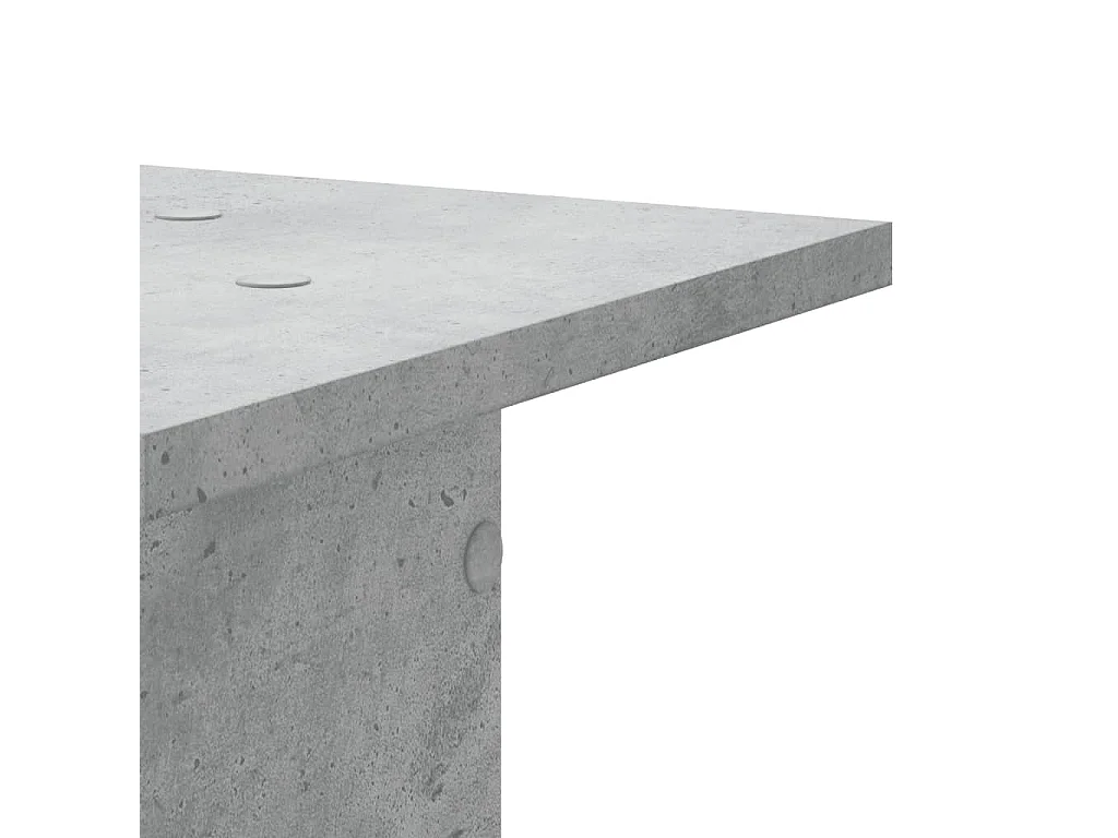 Supports pour plantes 2 pcs gris béton bois d'ingénierie