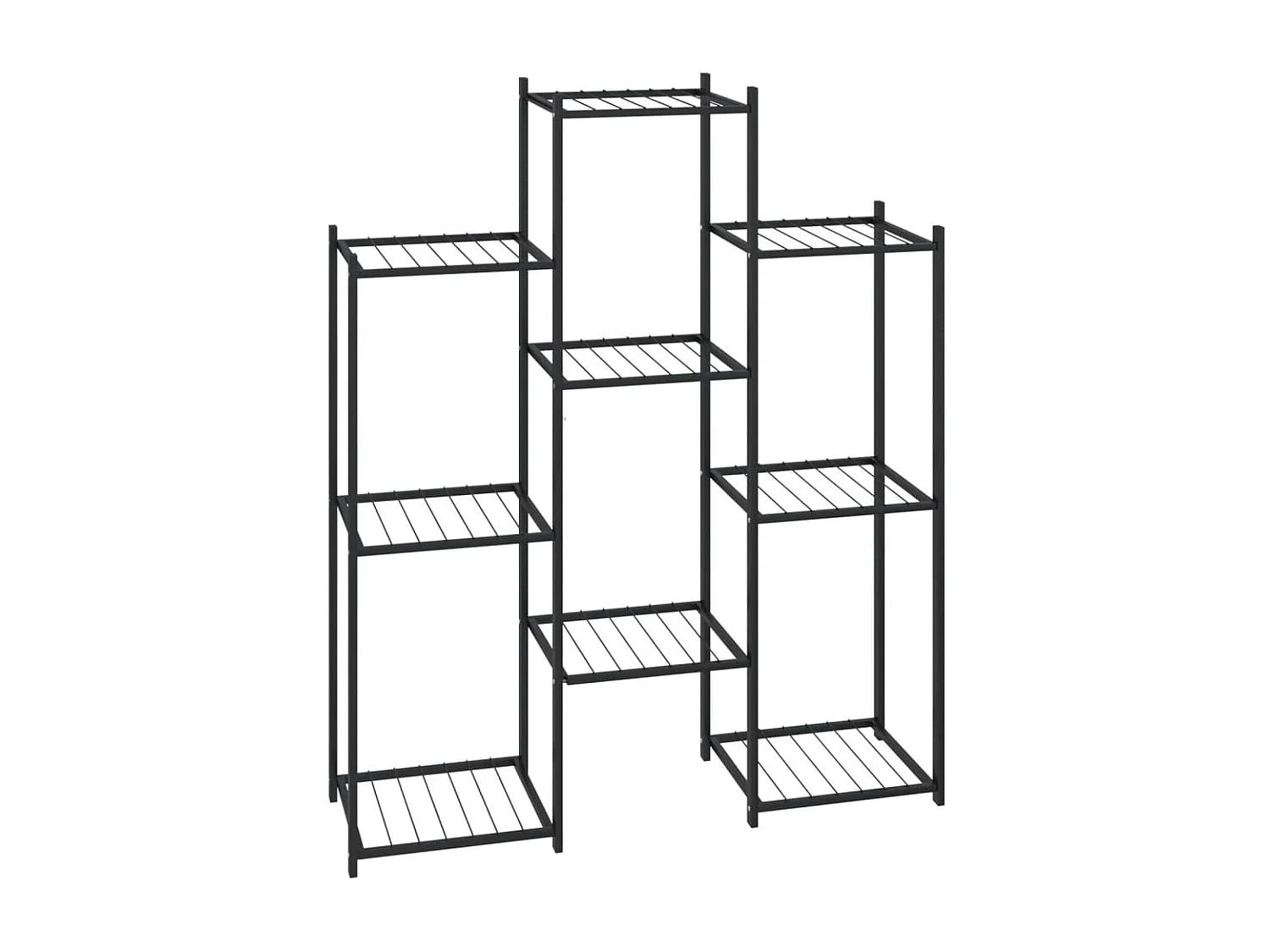 Fioriera 83x25x100 cm Ferro Nero