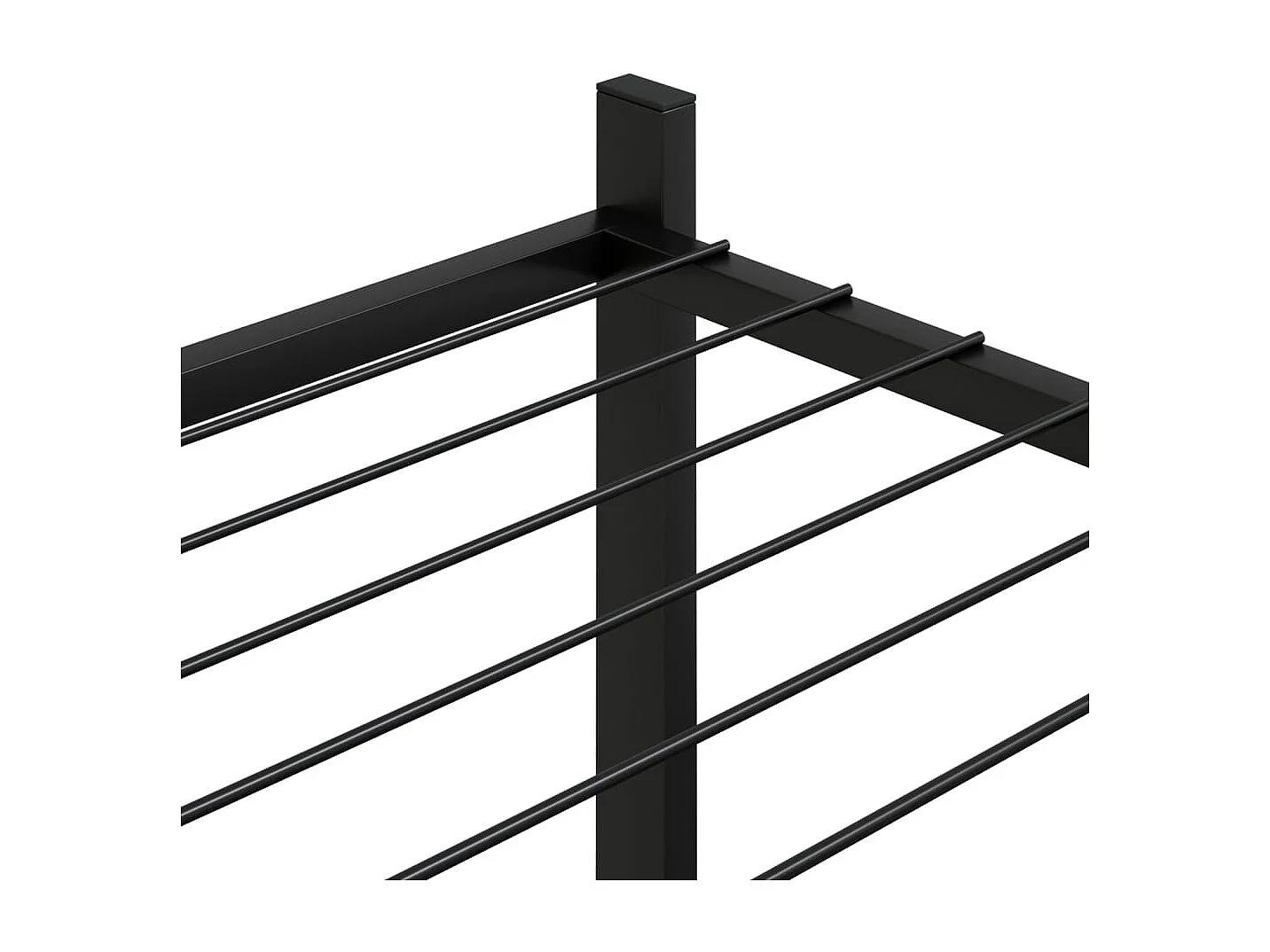 Jardinera 83x25x100 cm Hierro Negro