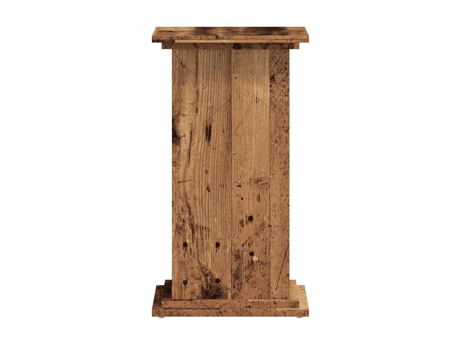 Support pour plantes vieux bois 33x33x60 cm bois d'ingénierie
