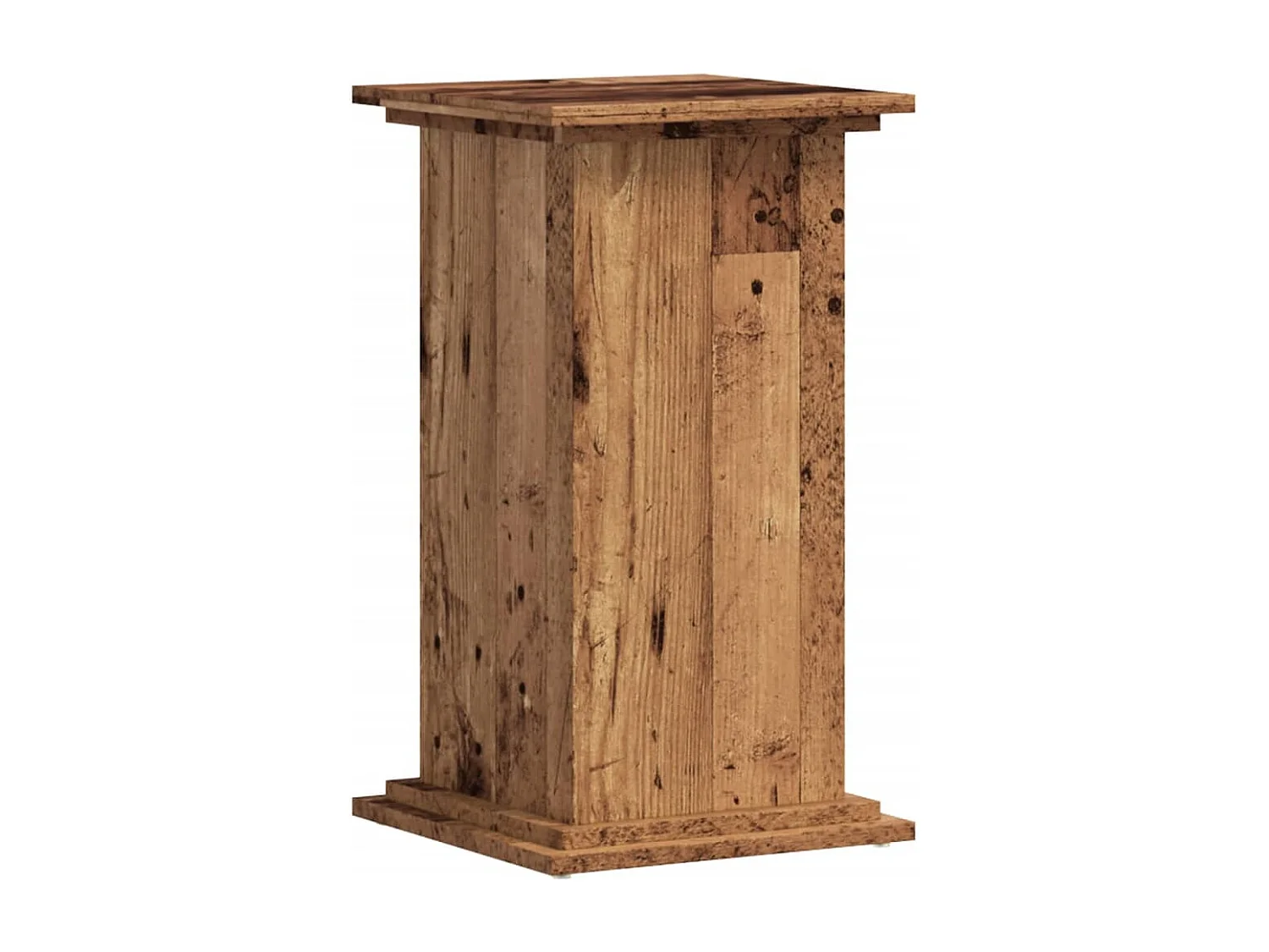 Support pour plantes vieux bois 33x33x60 cm bois d'ingénierie