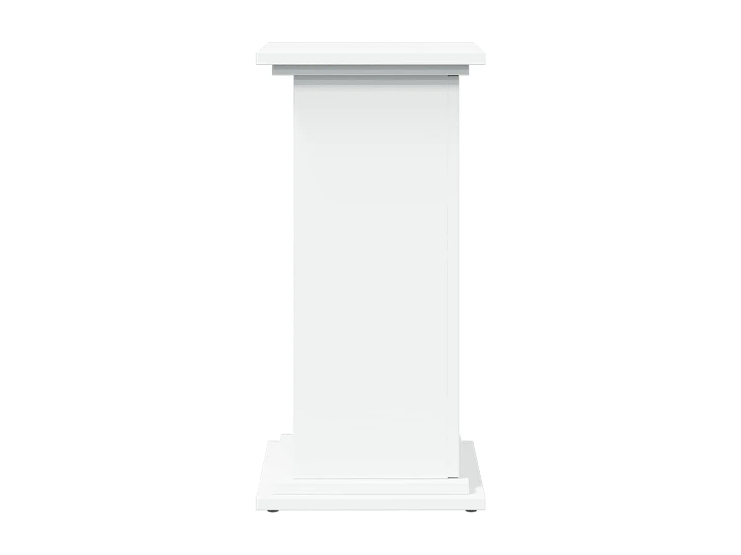Piédestal avec rangement blanc 31x30x60 cm bois d'ingénierie