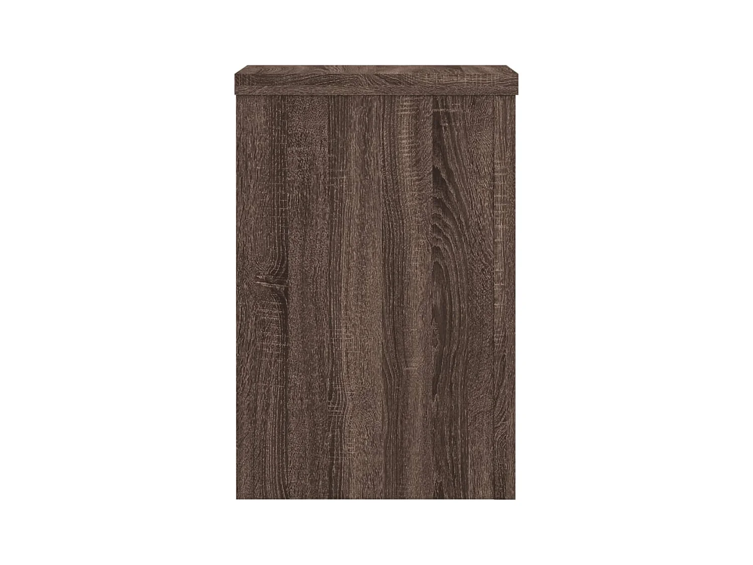 Soportes para plantas 2 piezas de madera de ingeniería de roble marrón