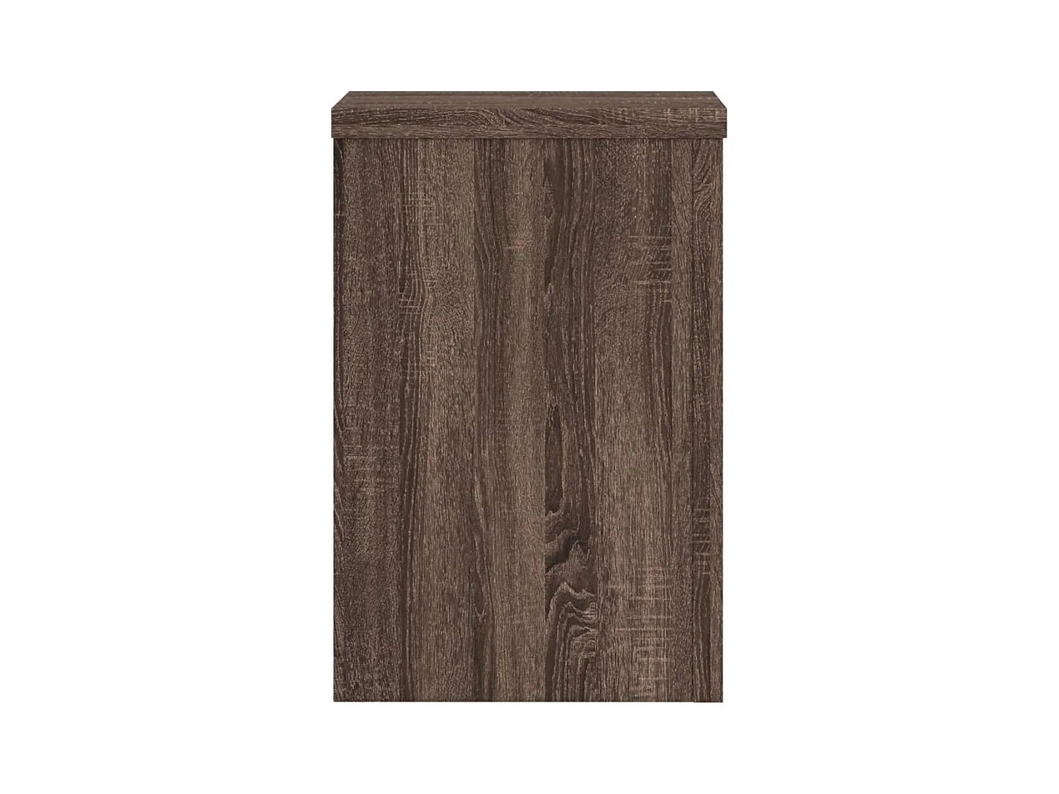 Soportes para plantas 2 piezas de madera de ingeniería de roble marrón