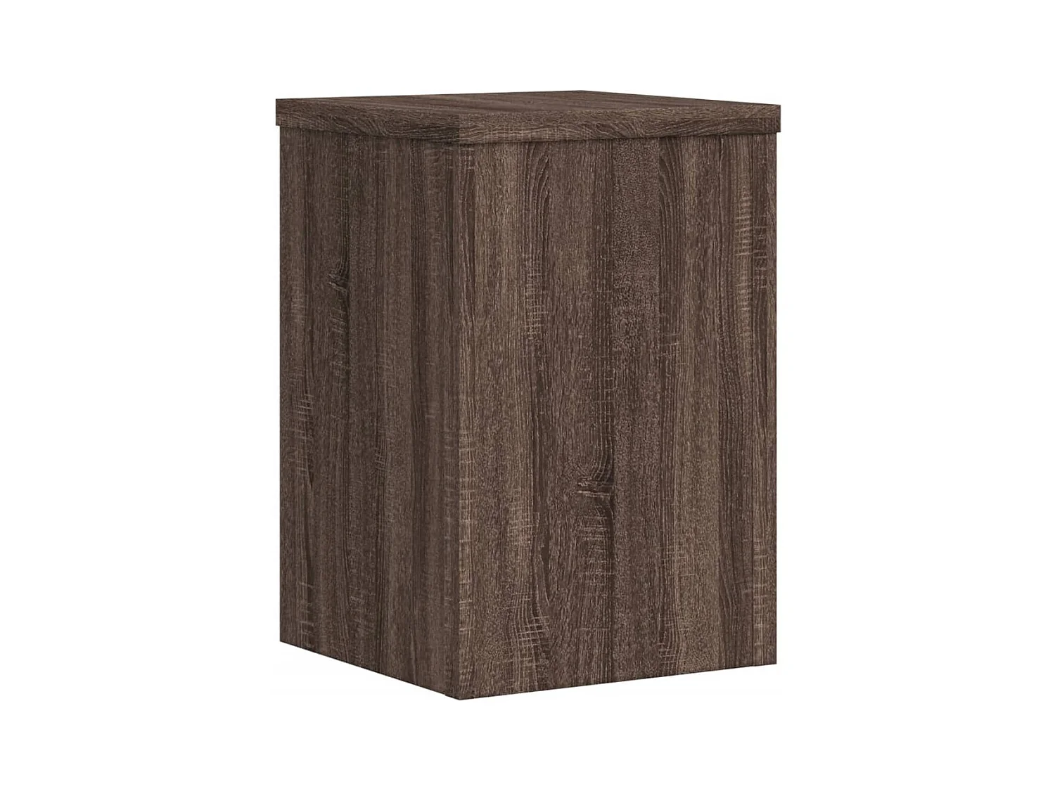 Soportes para plantas 2 piezas de madera de ingeniería de roble marrón