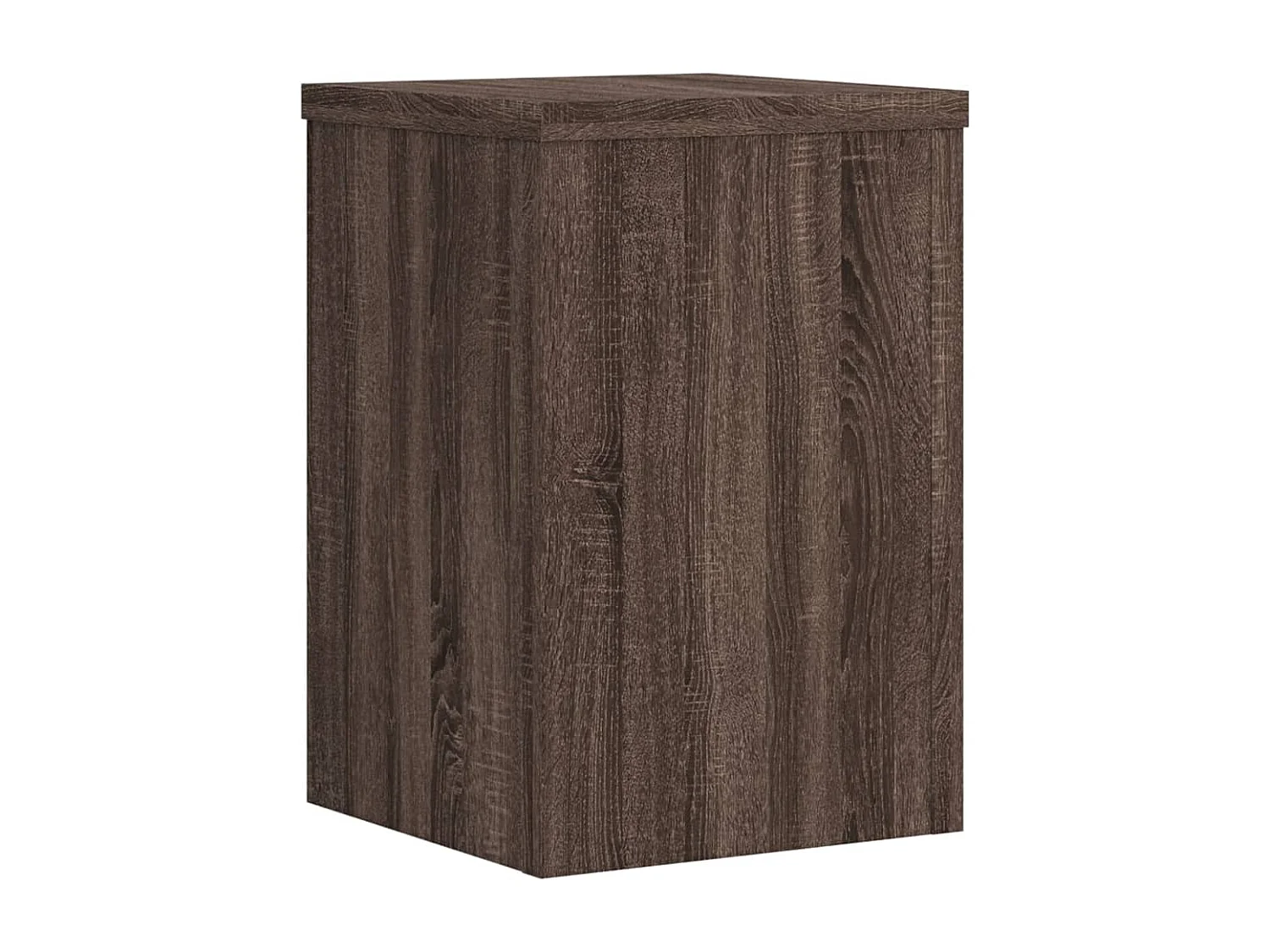 Supports pour plantes 2 pcs chêne marron bois d'ingénierie