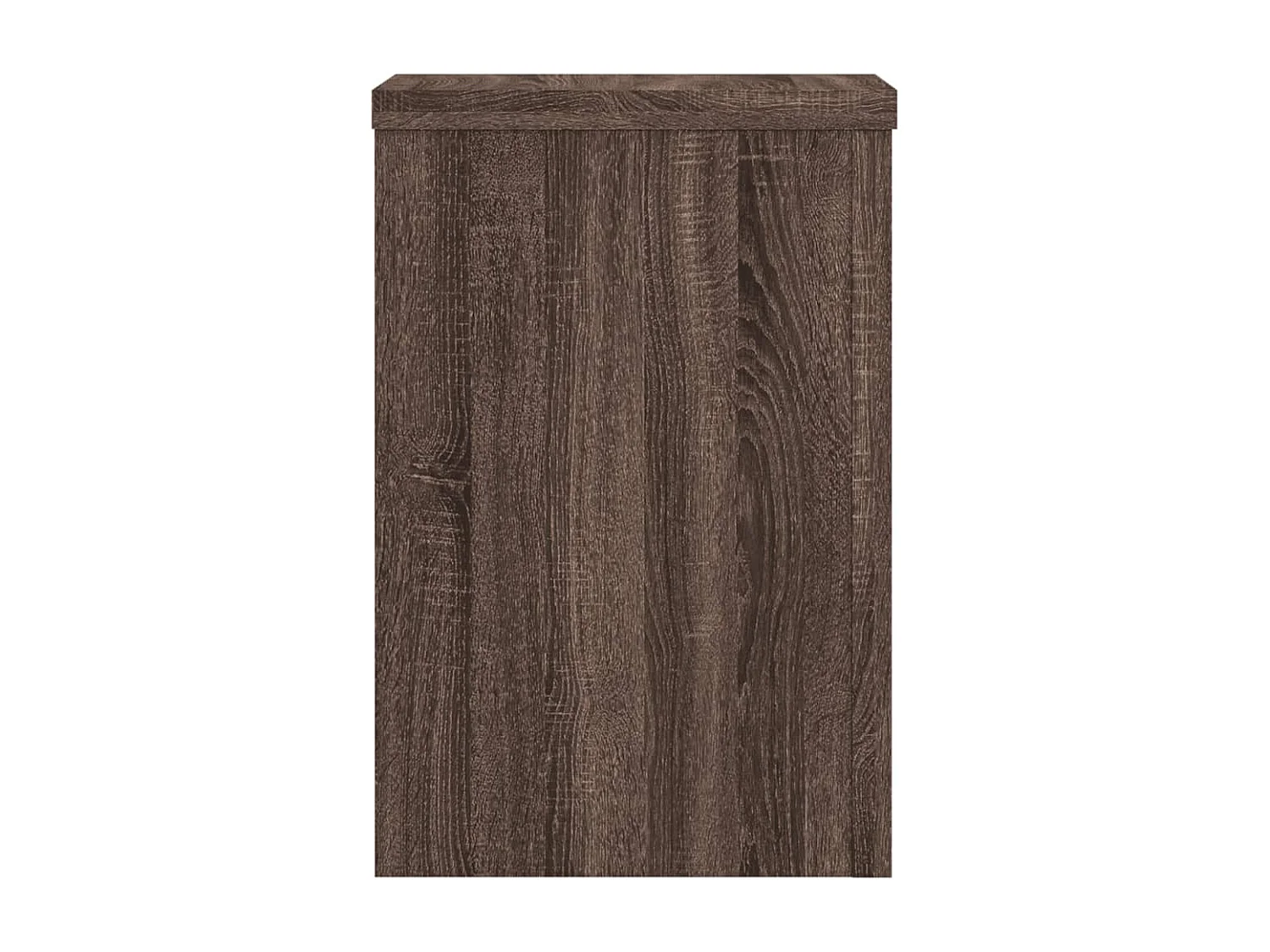 Supports pour plantes 2 pcs chêne marron bois d'ingénierie