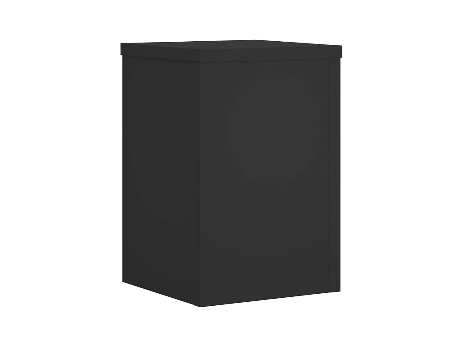 Plantenstandaards 2 stuks zwart 20x20x30 cm bewerkt hout