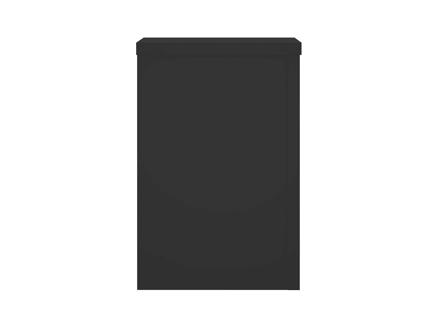 Plantenstandaards 2 stuks zwart 20x20x30 cm bewerkt hout