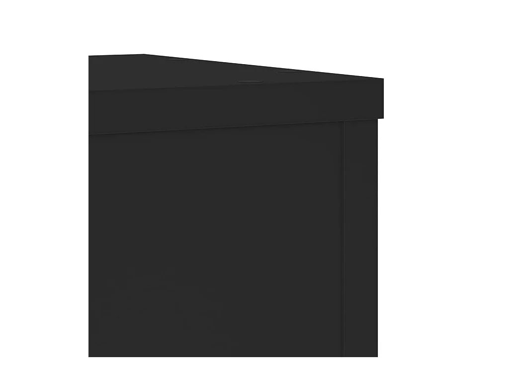 Plantenstandaards 2 stuks zwart 20x20x30 cm bewerkt hout