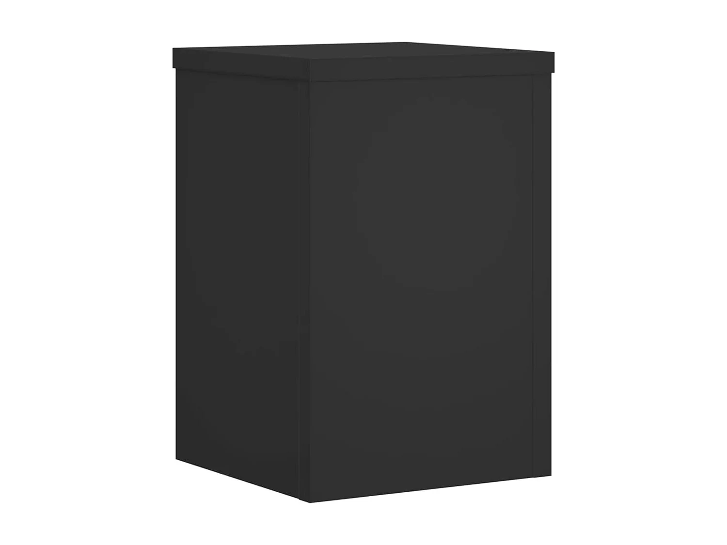 Plantenstandaards 2 stuks zwart 20x20x30 cm bewerkt hout