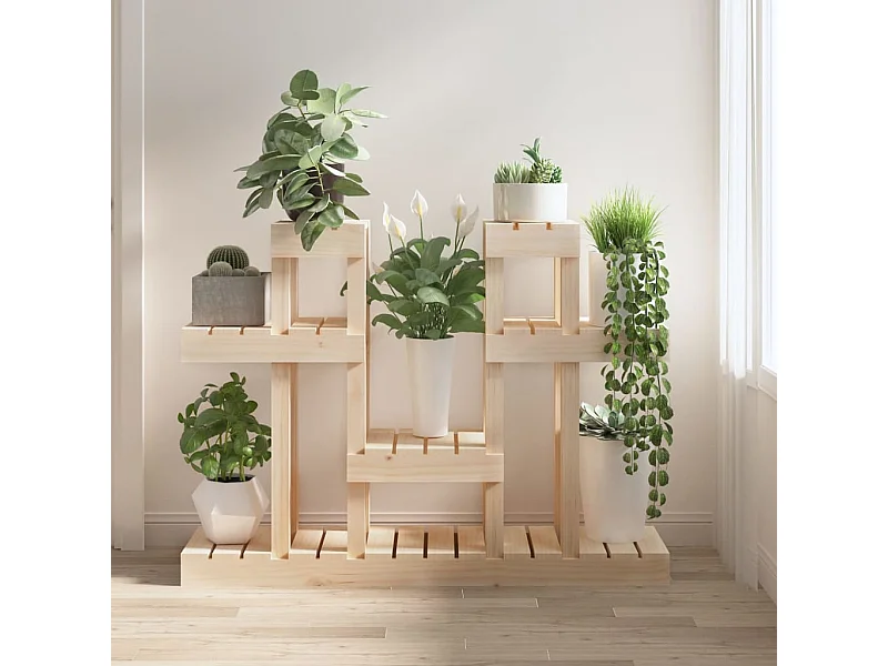 Soporte para plantas 104,5x25x77,5 cm Madera maciza de pino