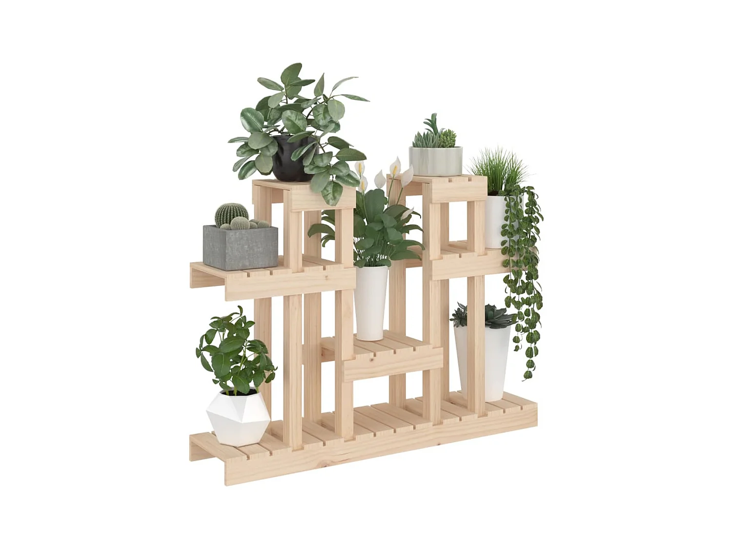 Soporte para plantas 104,5x25x77,5 cm Madera maciza de pino