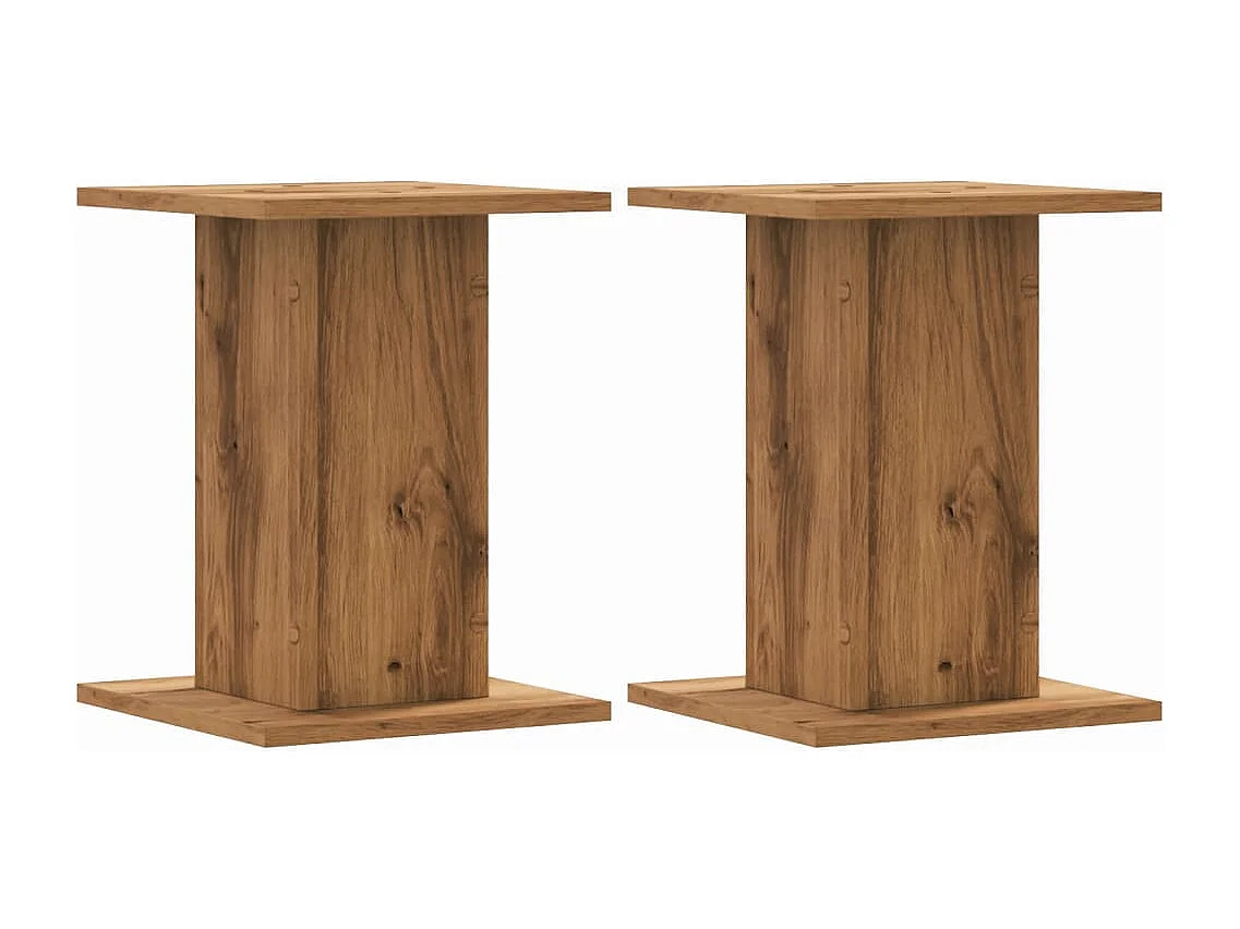 Supports pour plantes 2 pcs chêne artisanal bois d'ingénierie