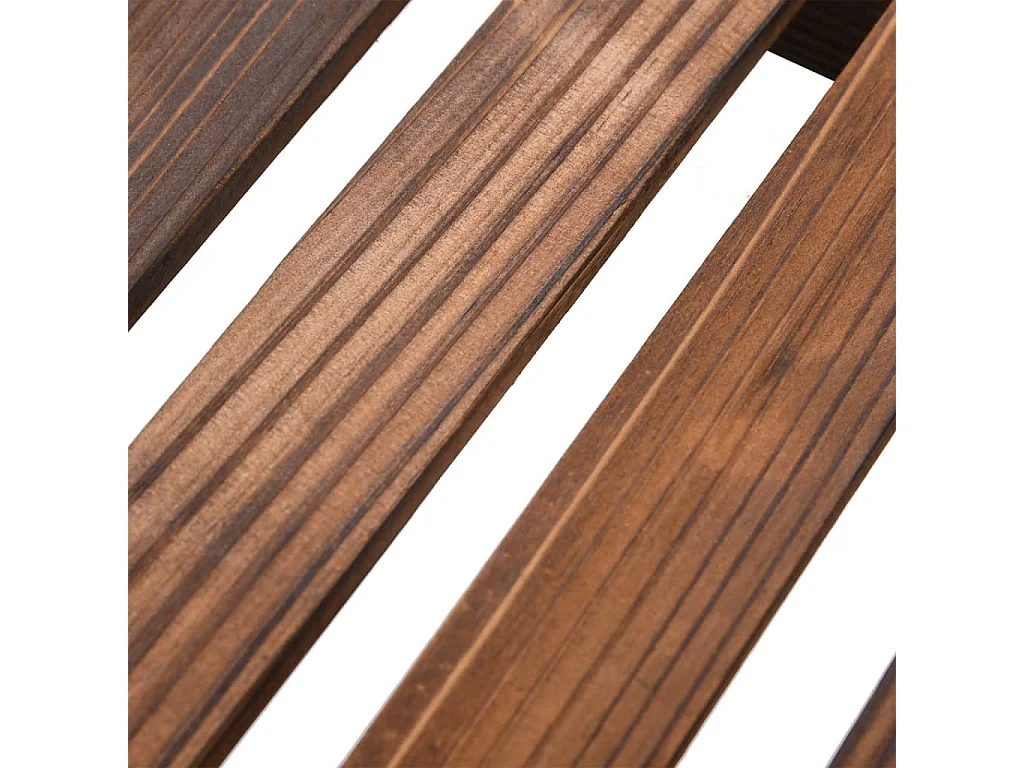 Puesto de flores 110x25x105 cm madera maciza de abeto