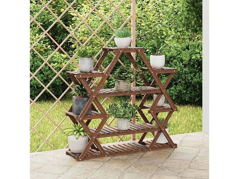 Support à fleurs 110x25x105 cm bois massif de sapin