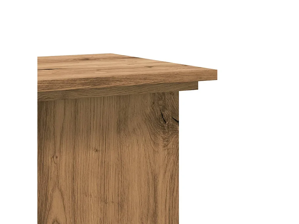 Support pour plantes 33x33x100 cm bois d'ingénierie