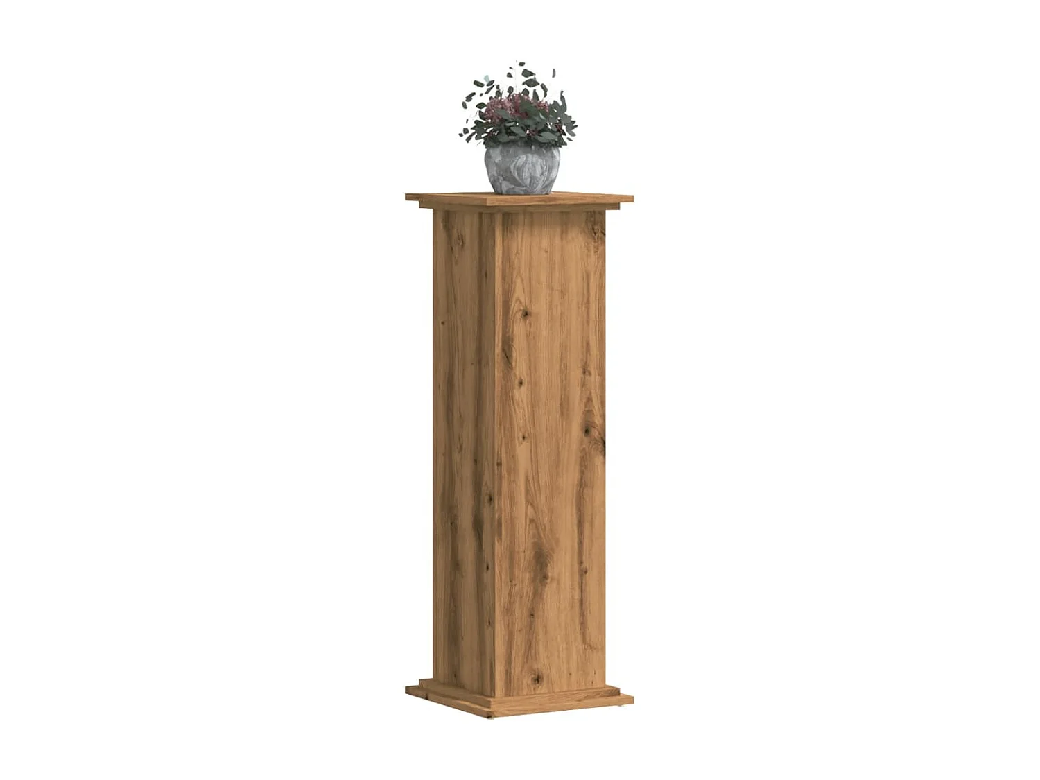 Support pour plantes 33x33x100 cm bois d'ingénierie