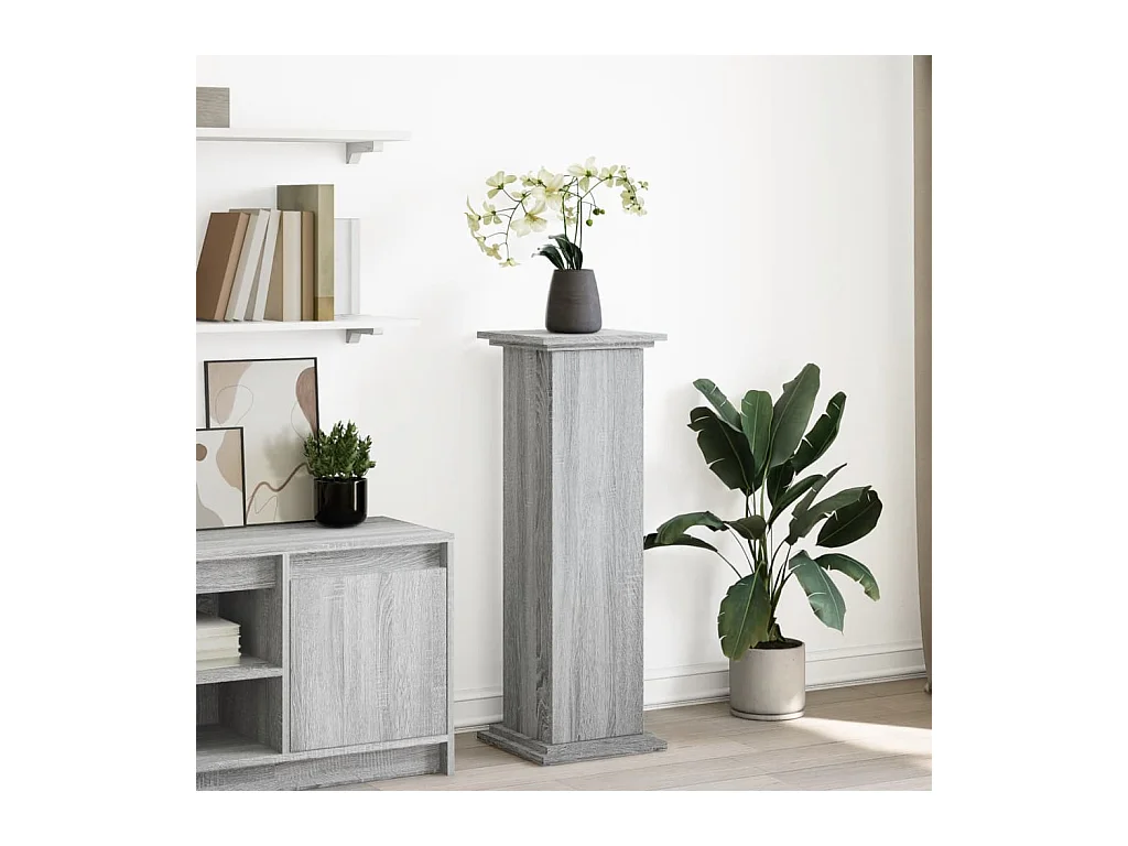 Sonoma Gray Engineered Wood-opslagvoetstuk