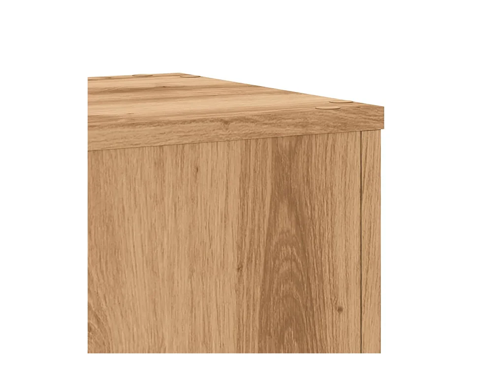 Portavasi 2 pezzi in legno di quercia lavorato