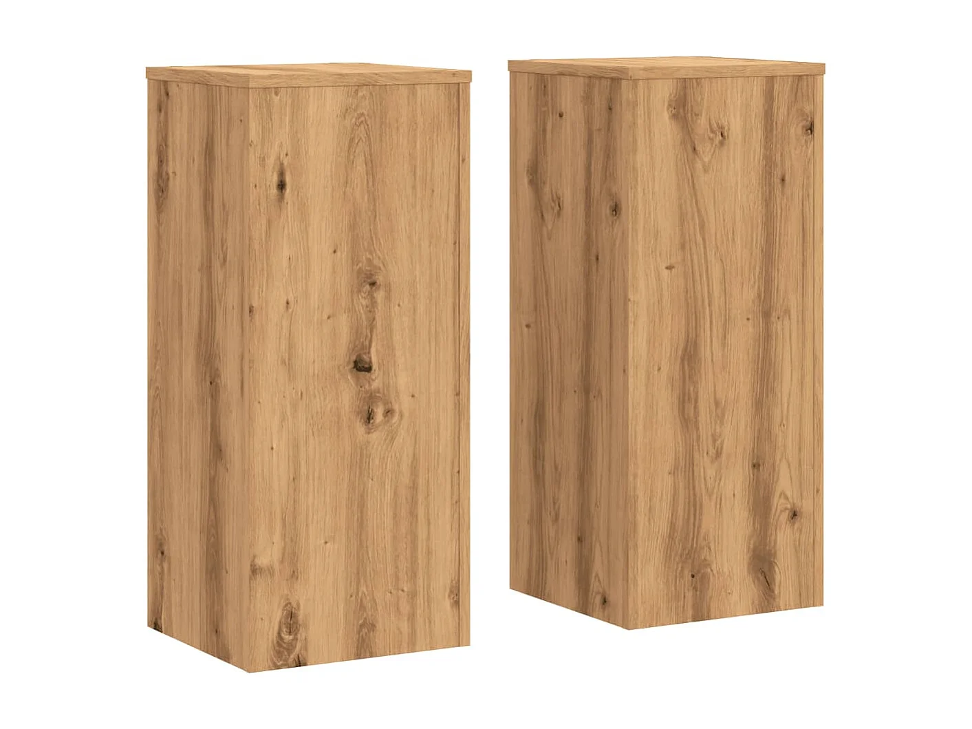 Supports pour plantes 2 pcs chêne artisanal bois d'ingénierie