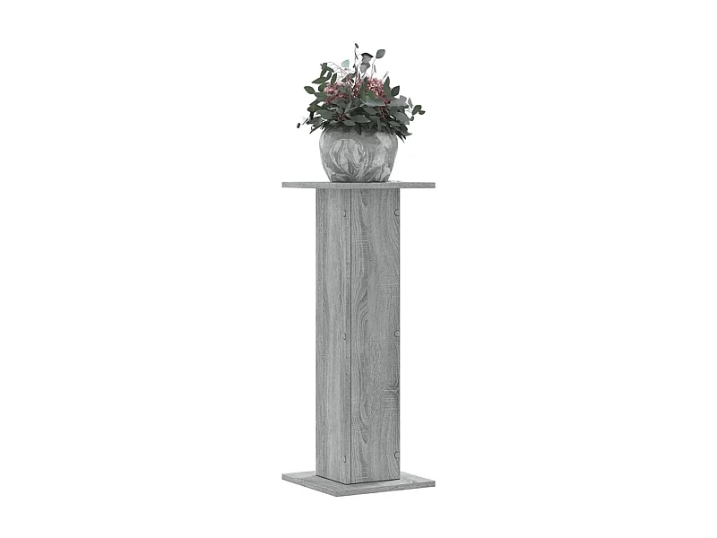Soportes para plantas de 2 piezas, madera de ingeniería gris Sonoma