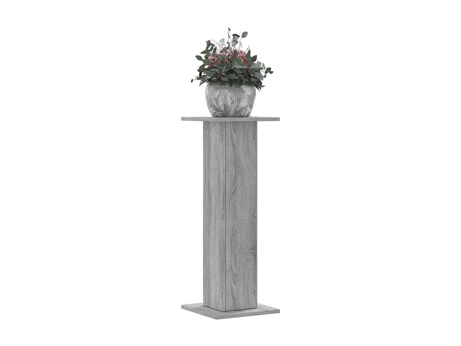 Soportes para plantas de 2 piezas, madera de ingeniería gris Sonoma