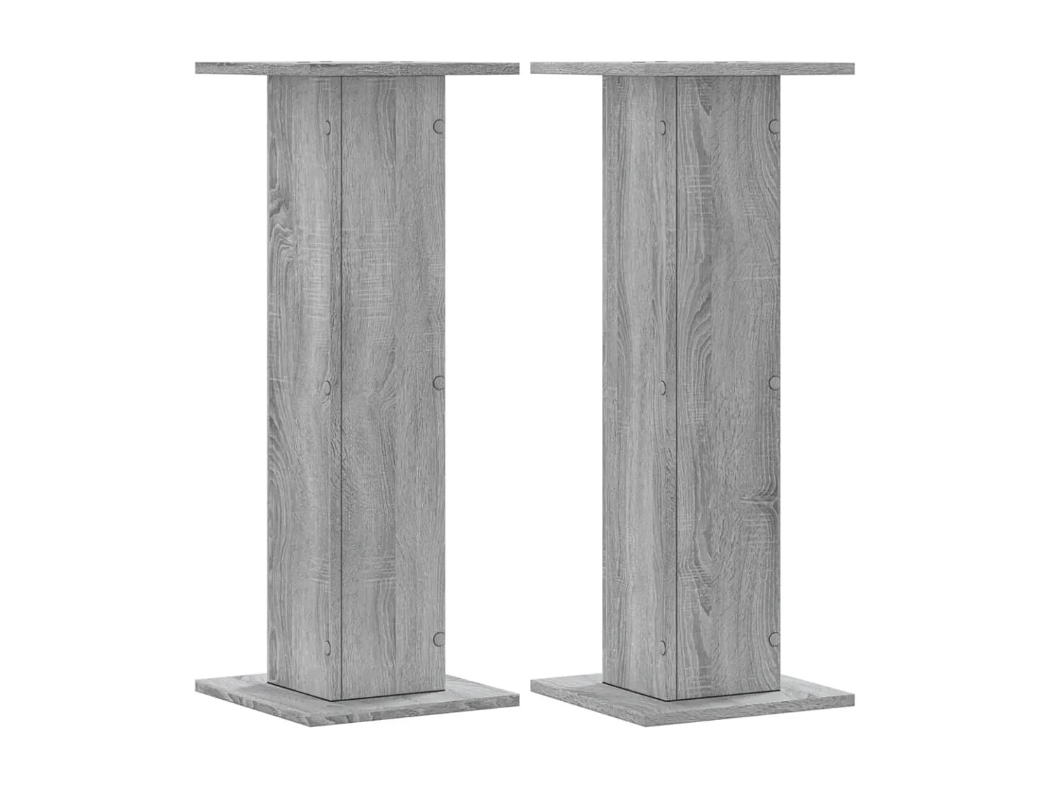 Soportes para plantas de 2 piezas, madera de ingeniería gris Sonoma