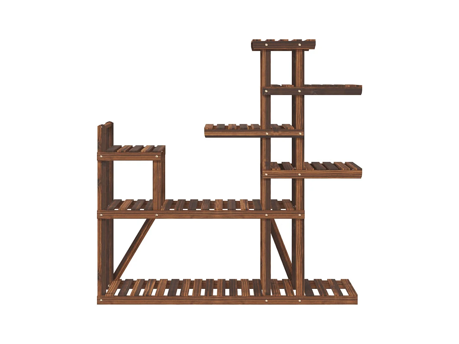 Puesto de flores 110x25x111 cm madera maciza de abeto