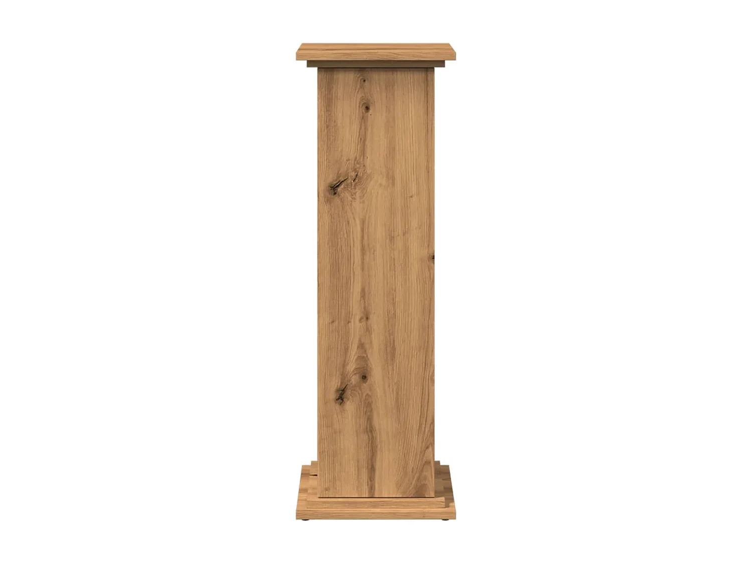 Piédestal avec rangement chêne artisanal bois d'ingénierie