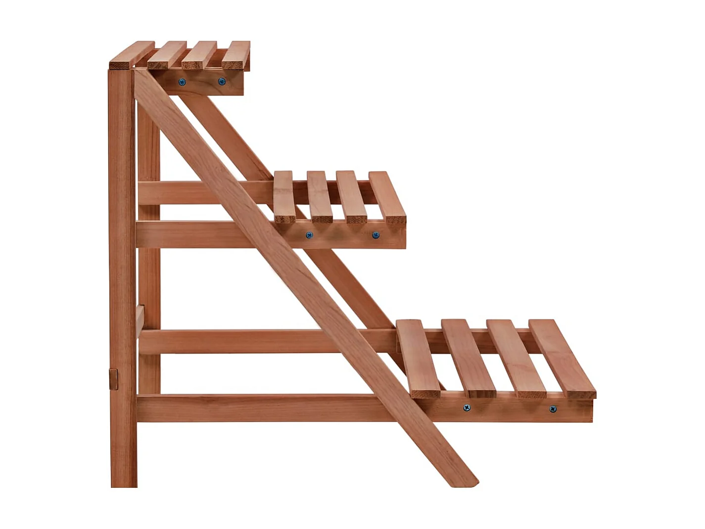 Support à 3 niveaux pour plantes Bois de cèdre 48 x 45 x 40 cm